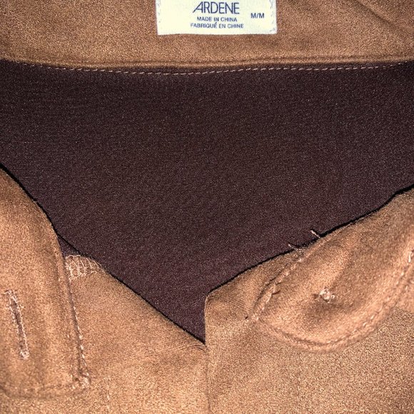 Suede-Effect Button Up - Picture 3 of 3